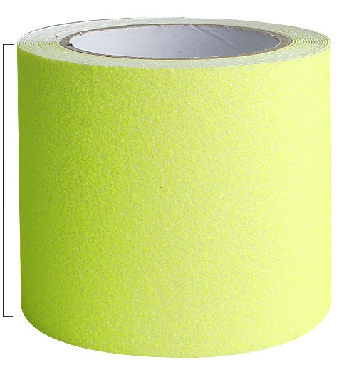 Fluorescent green glow-in-the-dark anti-slip tape
