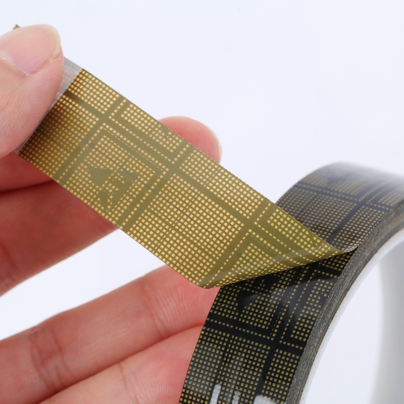 Anti-static tape in yellow grid — static-dissipative BOPP film, supplied by Songyang New Material