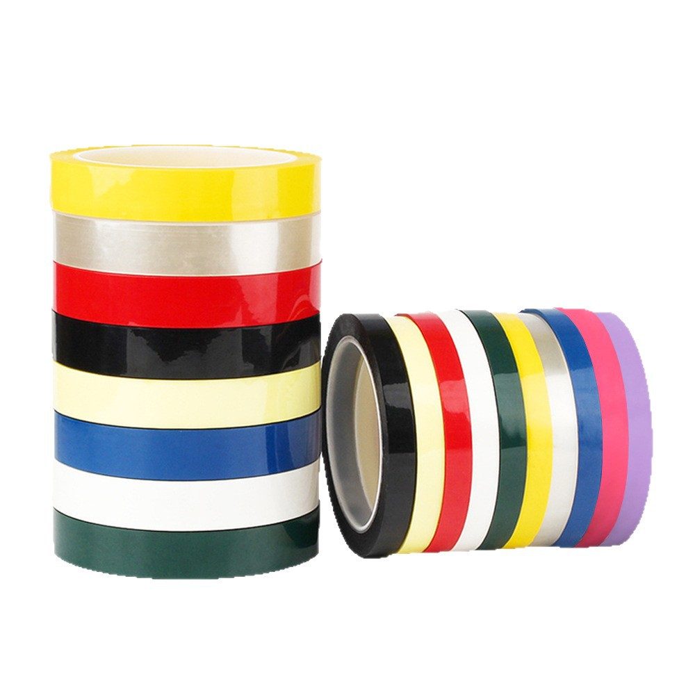 Polyester (PET) film tape in a wide multi-color range for identification and layer marking — the Mylar-type insulating tape supplied by Songyang New Material, Dongguan, China