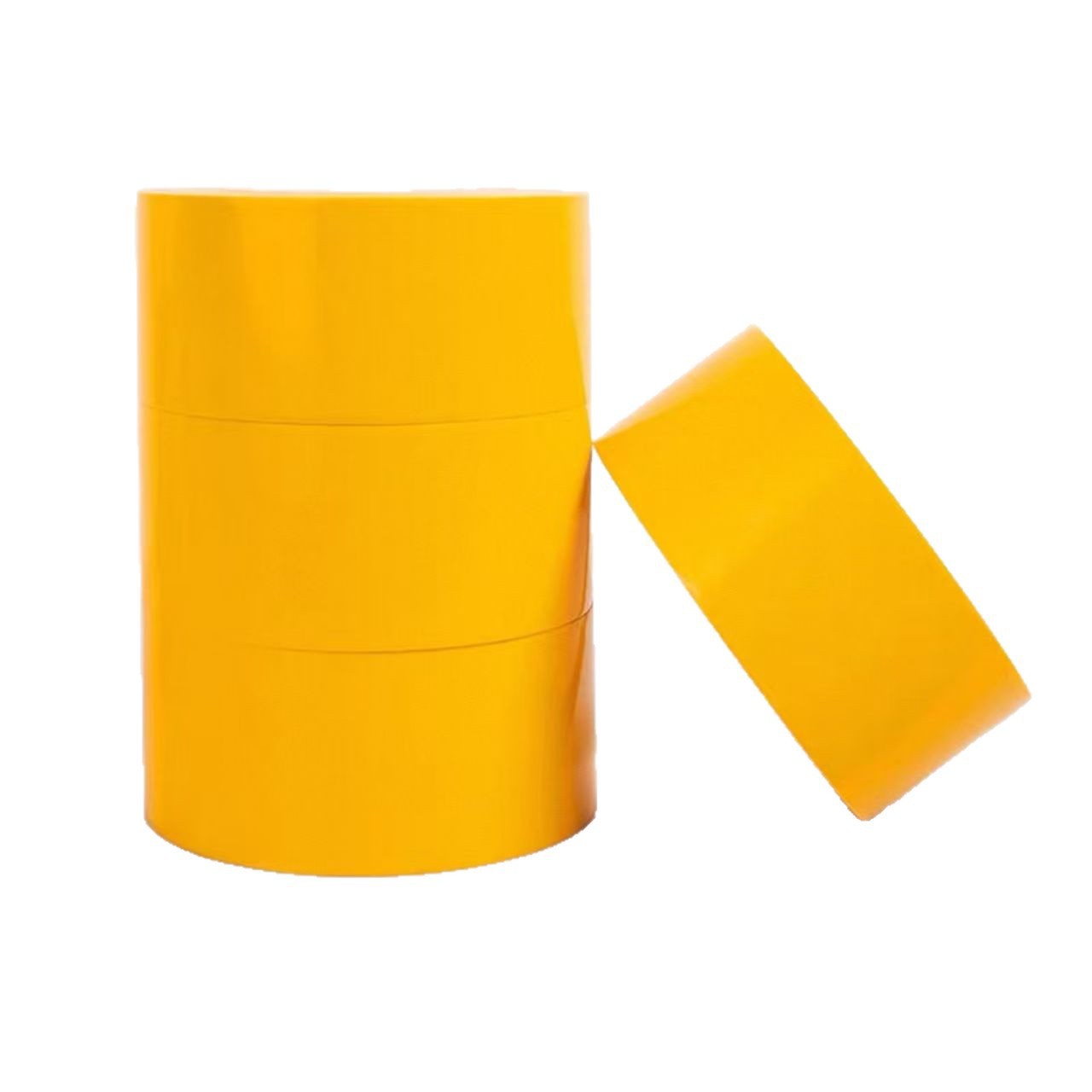 Solid yellow PET floor marking tape roll